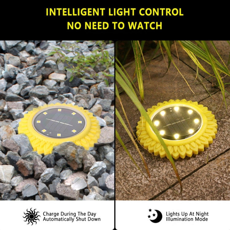 2 PCS 8 LEDs Solar Petals Buried Lamp Waterproof Garden Lawn Light, Specification:-Reluova