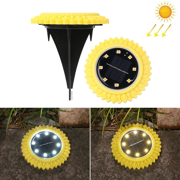 2 PCS 8 LEDs Solar Petals Buried Lamp Waterproof Garden Lawn Light, Specification:-Reluova