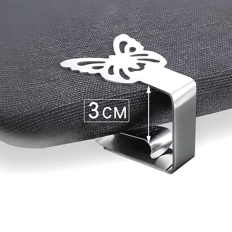 Stainless Steel Tablecloth Clip Graphics Tablecloth Clip High-Elastic Moving Fixing Clip Reluova