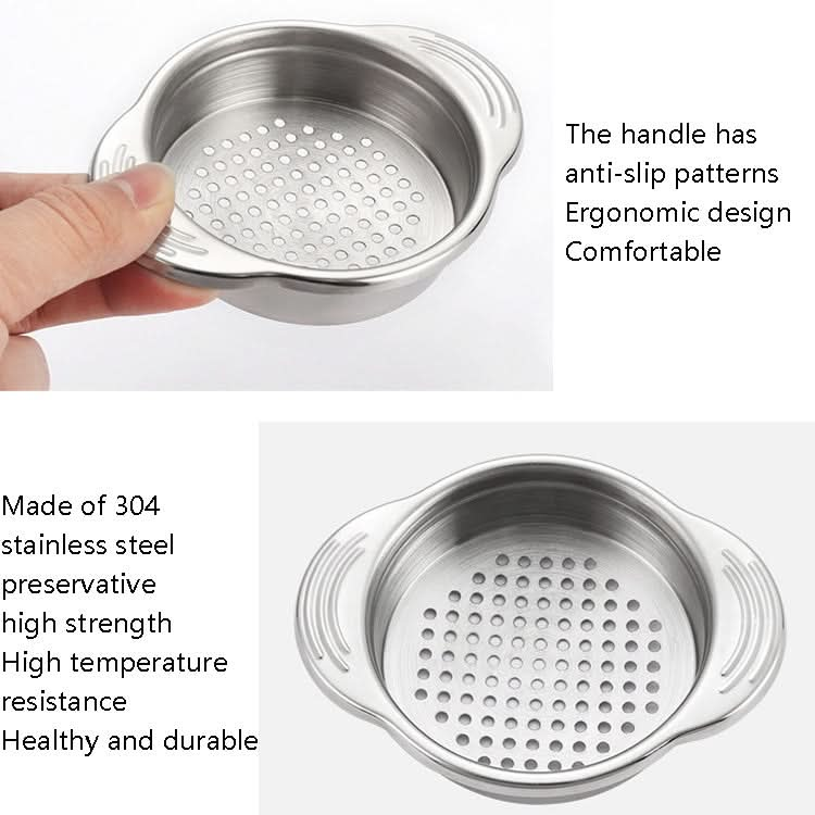 304 Stainless Steel Sewer Canned Food Water Filter With Ear Kitchen Tool-Reluova