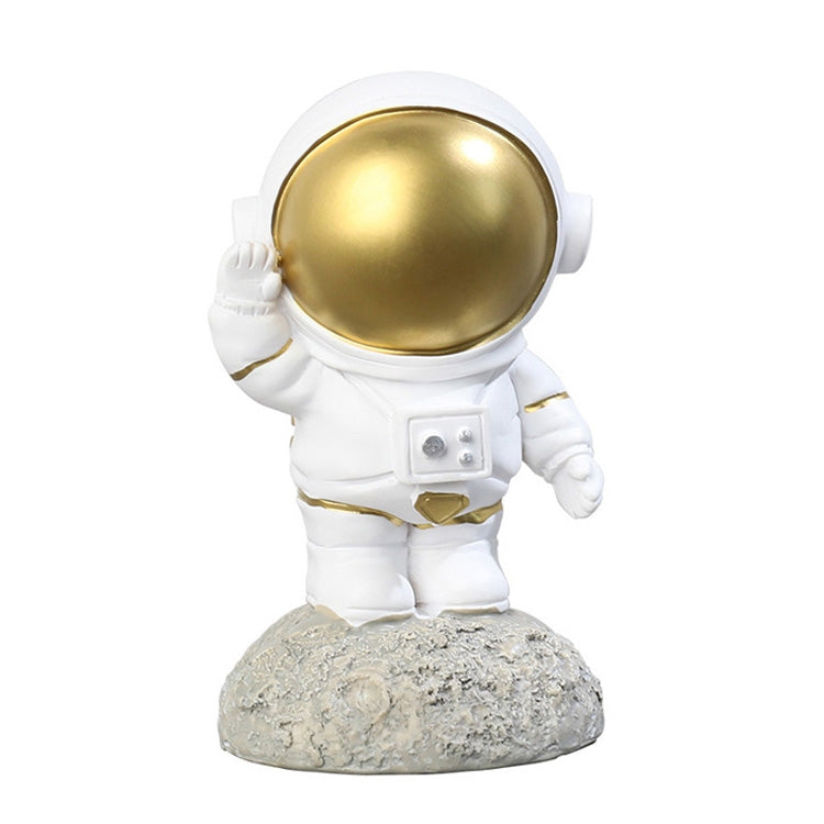 Resin Crafts Space Astronaut Ornaments Home Office Desktop Ornaments Children Gift, Style: Sitting With Heart Gold