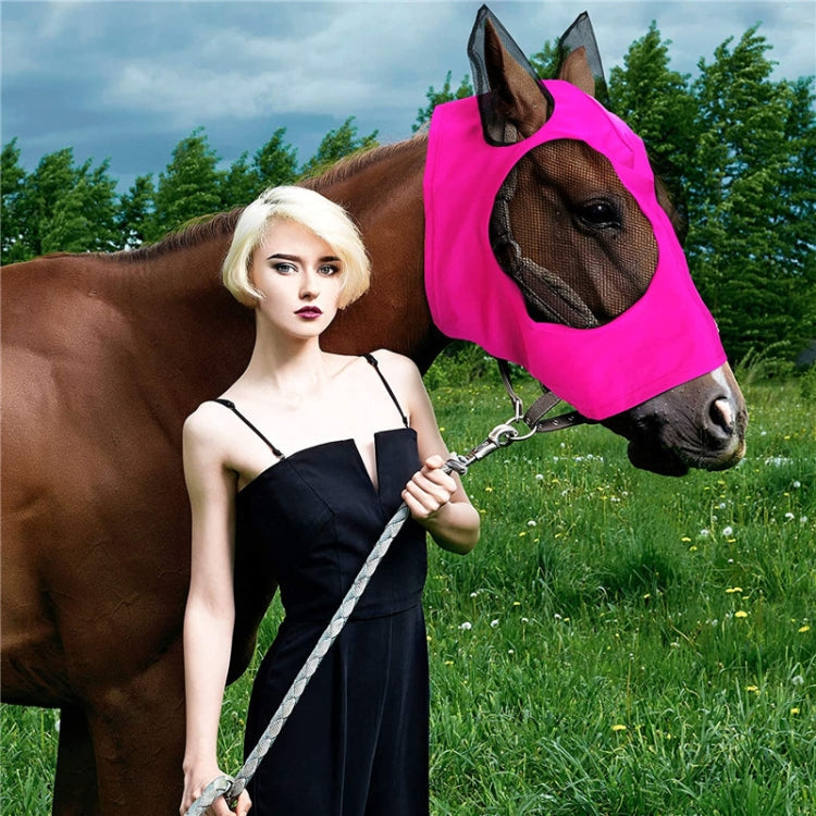 MMZ-001 Breathable Horse Mask Mosquito Insect And Fly Mask Equestrian Supplies Reluova