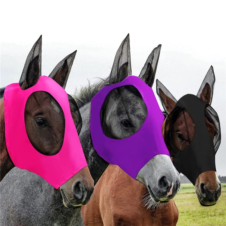 MMZ-001 Breathable Horse Mask Mosquito Insect And Fly Mask Equestrian Supplies Reluova