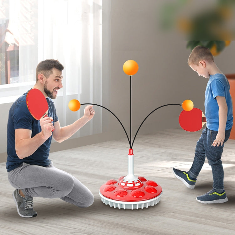 Household Suction Cup Self-Training Elastic Flexible Shaft Children Parent-Child Training Table Tennis Trainer, Style: Reluova