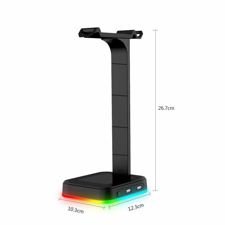 RGBD9 RGB Headset Stand Color-Changing Gaming Headset Stand Gaming Headset Display Stand with Dual USB Ports My Store