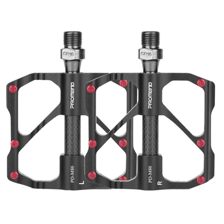 1 Pair PROMEND Bicycle Road Bike Mountain Bike 3 Palin Carbon Fiber Bearing Pedal