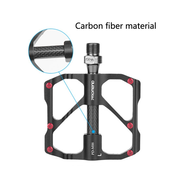 1 Pair PROMEND Bicycle Road Bike Mountain Bike 3 Palin Carbon Fiber Bearing Pedal