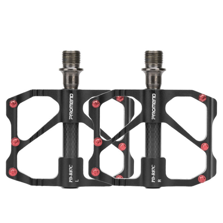 1 Pair PROMEND Bicycle Road Bike Mountain Bike 3 Palin Carbon Fiber Bearing Pedal