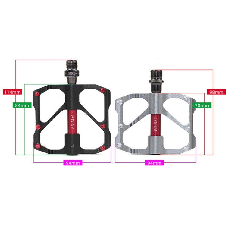 1 Pair PROMEND Bicycle Road Bike Mountain Bike 3 Palin Carbon Fiber Bearing Pedal