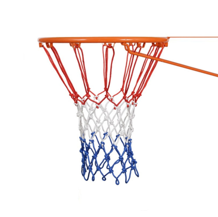 Outdoor Round Rope Basketball Net, Colour: 5.0mm Long Heavy Polyester(Red White Blue) Reluova