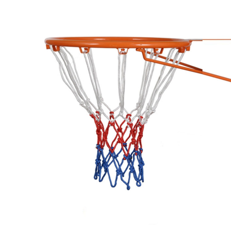 Outdoor Round Rope Basketball Net, Colour: 5.0mm Long Heavy Polyester(Red White Blue) Reluova