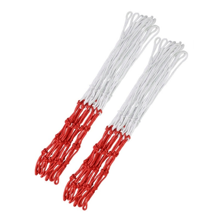 Outdoor Round Rope Basketball Net, Colour: 5.0mm Long Heavy Polyester(Red White Blue)