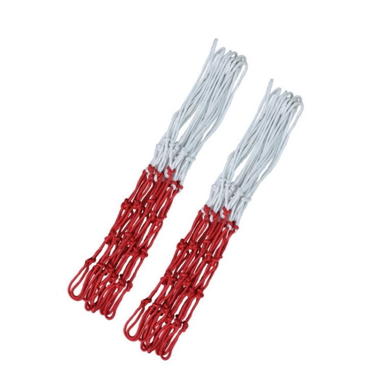 Outdoor Round Rope Basketball Net, Colour: 5.0mm Long Heavy Polyester(Red White Blue) Reluova