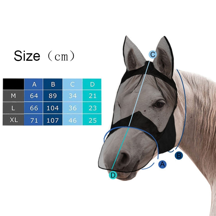 Summer Anti-Mosquito Breathable And Comfortable Horse Mask