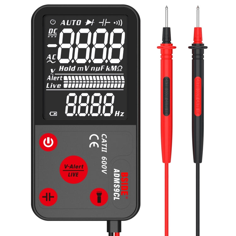 BSIDE ADMS9 Large-Screen Display Intelligent Automatic No Gear Shifting Ultra-Thin Digital Multimeter