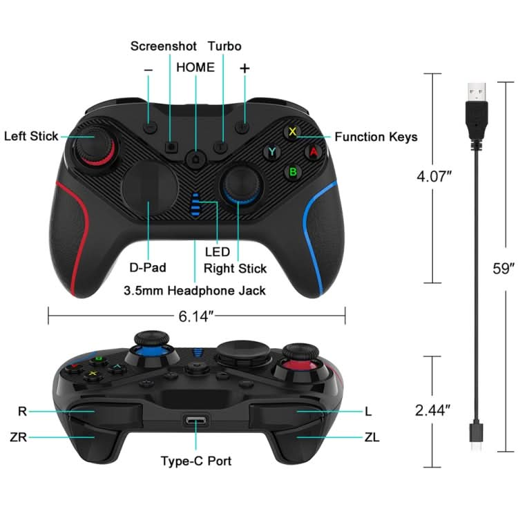 Wireless Gamepad With Wake-Up For Nintendo Switch/Android/IOS/PC, Style: Reluova