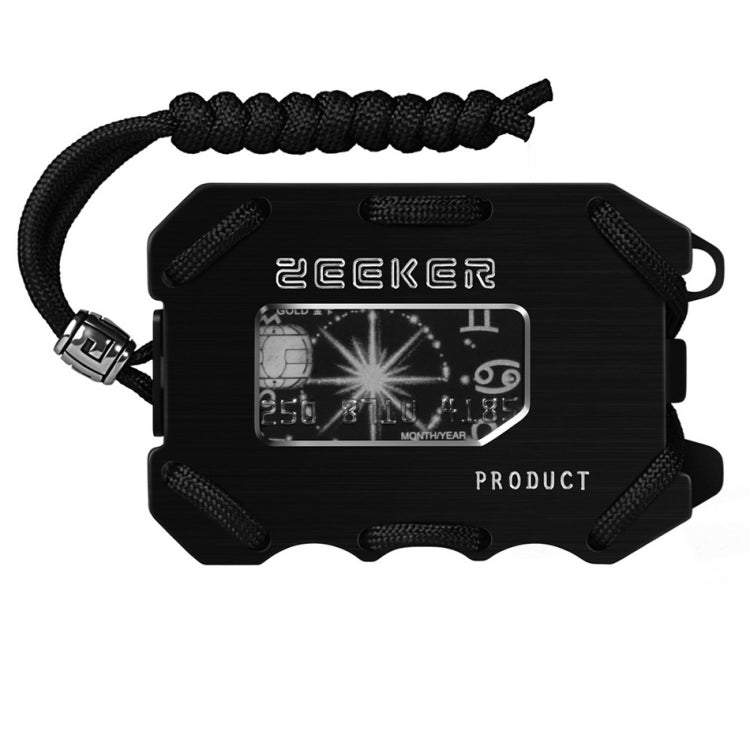 ZEEKER Metal Card Holder RFID Multifunctional EDC Wallet Large Capacity Minimalist Card Holder With Bottle Opener Function