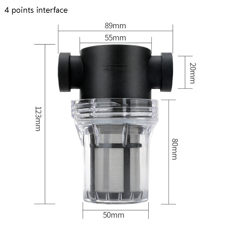 Water Pipe Front Plastic Filter Garden Irrigation Water Purifier, Specification: My Store