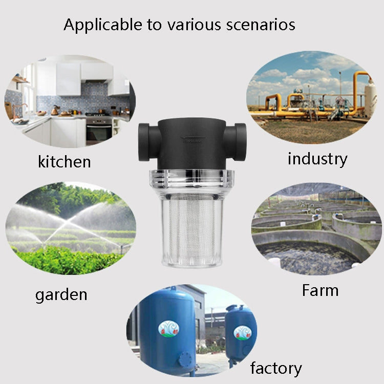 Water Pipe Front Plastic Filter Garden Irrigation Water Purifier, Specification: My Store