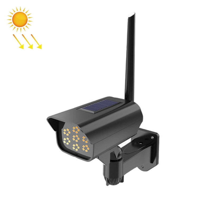 Solar Sensor LED Wall Light Simulation Surveillance Camera Glare Anti-Thief Street Lamp, Style: