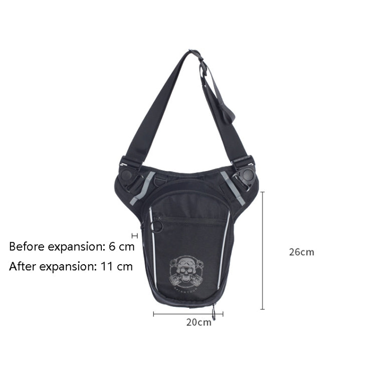 AFISHTOUR FM2034 2L Outdoor Sports Waterproof Bag Cycling Leg Bag Crossbody Bag Reluova