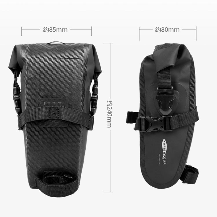 AFISHTOUR FB2045 1.5L Bicycle Riding Tail Bag Waterproof Bike Saddle Bag Reluova