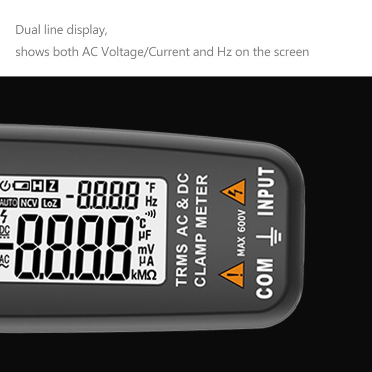 BSIDE ACM91 Digital Clamp Meter AC/DC Current 1mA True RMS Auto Range  Capacitor Tester Multimeter