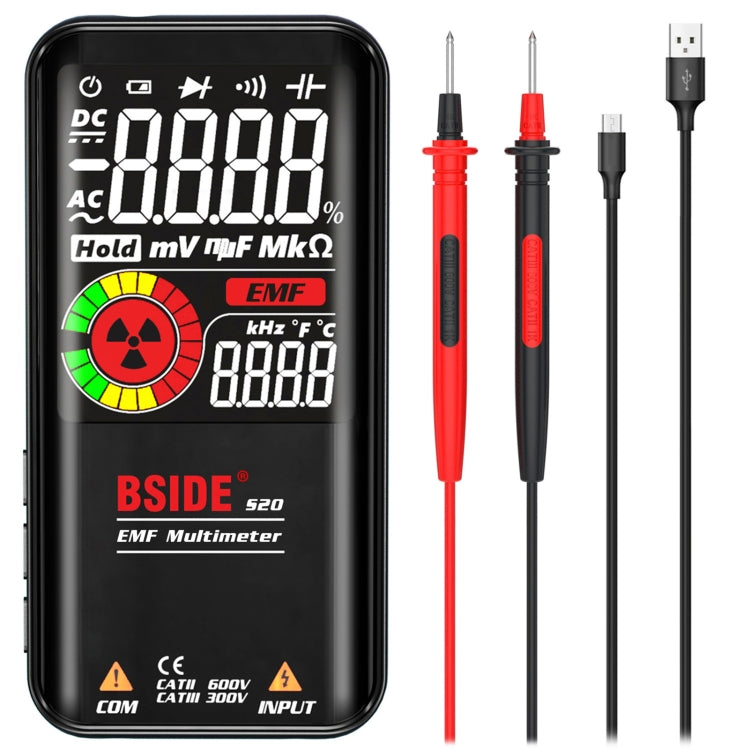 BSIDE S20 Intelligent Large Screen Electromagnetic Radiation Multimeter Tester