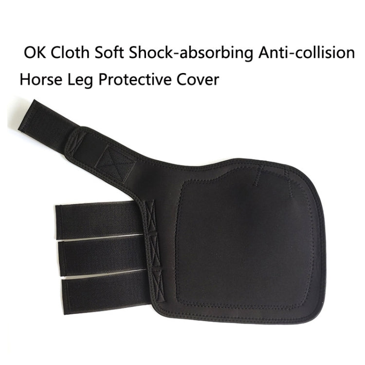 A Pair High Elastic OK Cloth Soft Shock-Absorbing Anti-Collision Horse Leg Protective Cover Protection Straps Horse Protective Gear Reluova