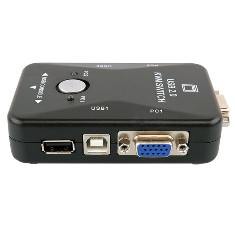 HW1701  2 into 1 out KVM Switcher 2 Port Manual VGA Switch USB With Keyboard Mouse Switching My Store