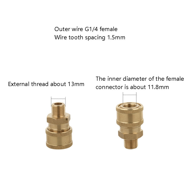 High Pressure Car Wash Machine 2 Points Live Connection Quick Plug High Pressure Steam 1/4 Male And Female To Live Joint ÎҵÄÉ̵ê