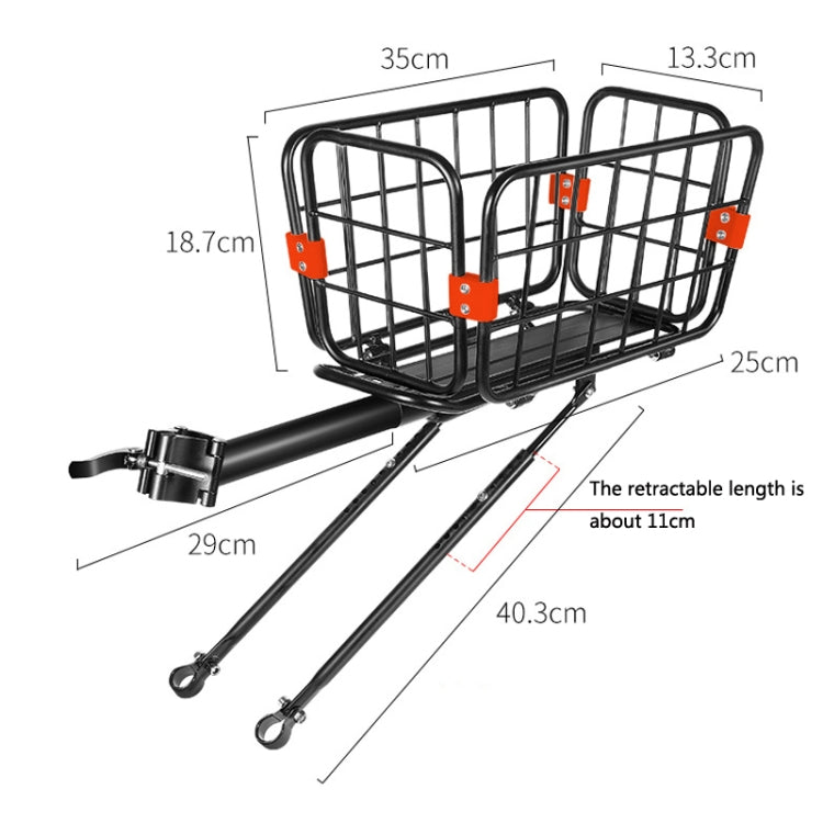 WEST BIKING YP0712030 Bicycle Aluminum Alloy Rack Cart Basket Mountain Bike Back Seat With Basket Reluova