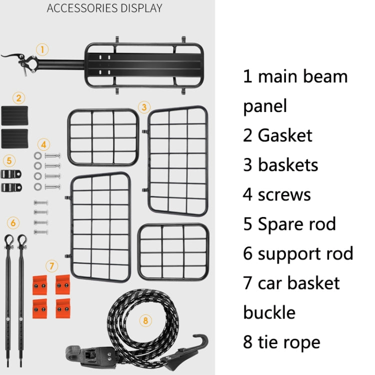 WEST BIKING YP0712030 Bicycle Aluminum Alloy Rack Cart Basket Mountain Bike Back Seat With Basket