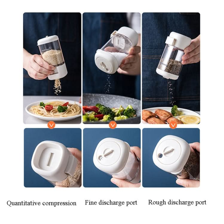 Marbrasse Metering Seasoning Box Pressing Type Seasoning Bottle Rotary Sealing Household Kitchen Seasoning Can Reluova