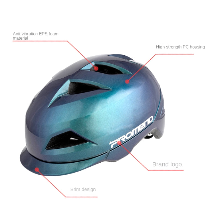 PROMEND 12H19 Summer Cool Motorcycle Riding Half Helmet Helmet Outdoor Off-Road Helmet With Tail Light Reluova