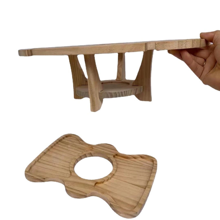 Outdoor Picnic Table Wooden Foldable Wine Rack