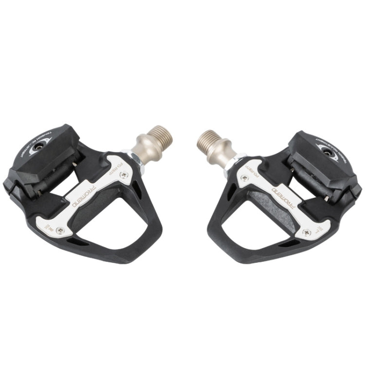 1 Pair PROMEND PD-R97P Bicycle Self-Locking Pedal Road Bike Nylon Lock Pedal SPD System Cassette Palin Pedal