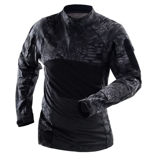 Wearable Long-sleeved Tactical Frog Field Suit for Men Reluova