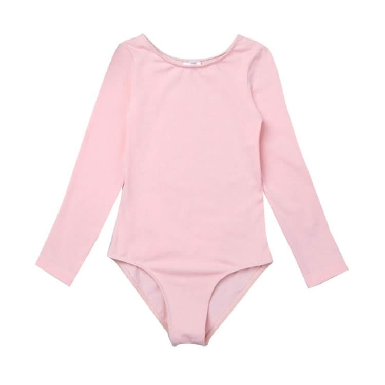 Girls Spring and Summer Long-sleeved Cotton Dance Training Clothing Set Reluova