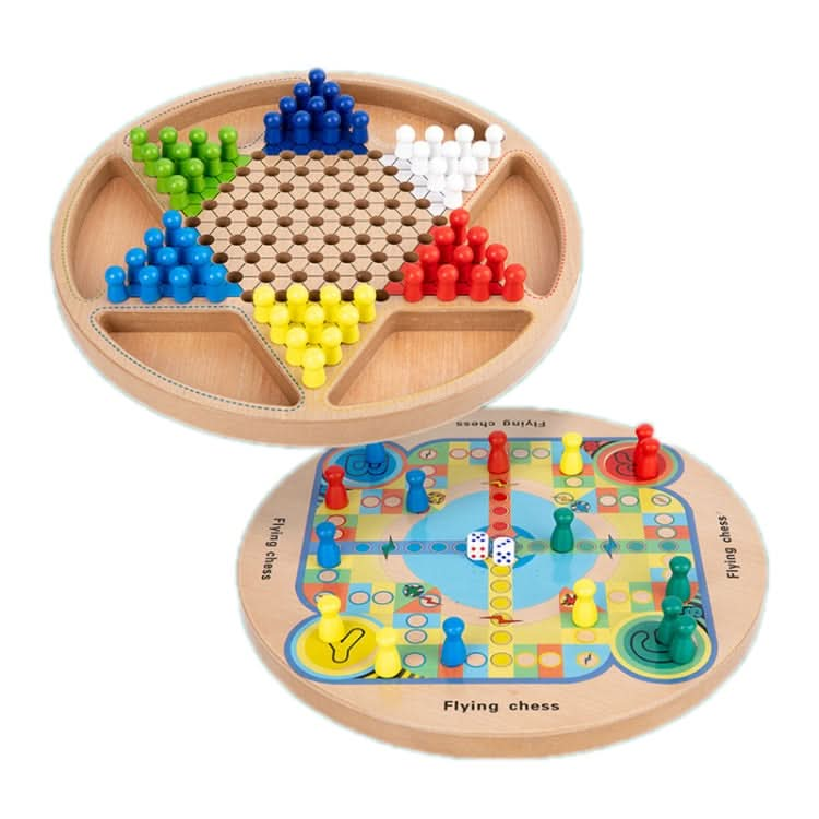 Children Wooden Multifunctional Parent-Child Interactive Puzzle Board Toy, Set Specification: Reluova