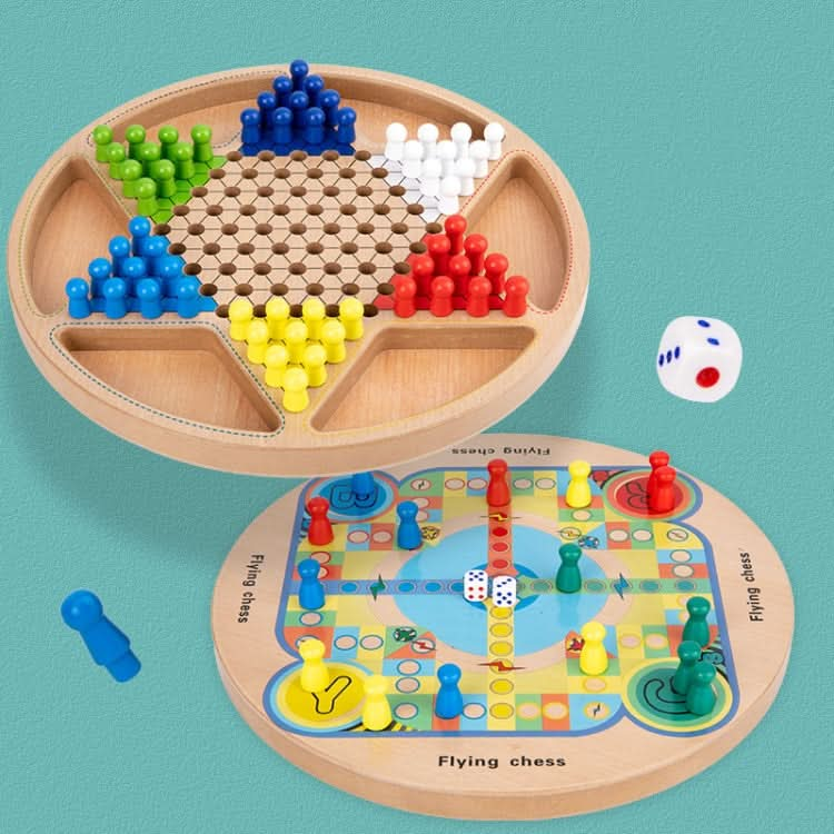 Children Wooden Multifunctional Parent-Child Interactive Puzzle Board Toy, Set Specification: Reluova