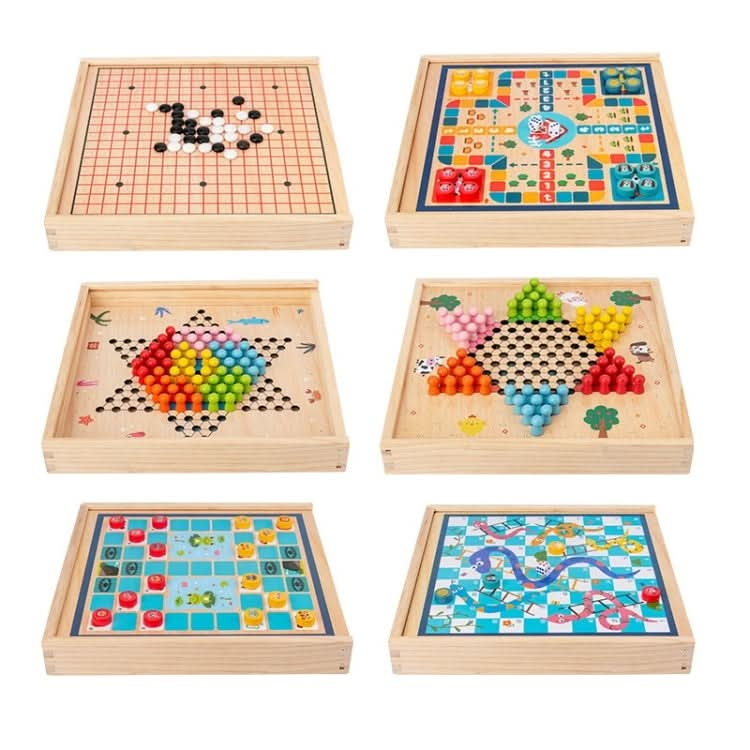 Children Wooden Multifunctional Parent-Child Interactive Puzzle Board Toy, Set Specification: Reluova