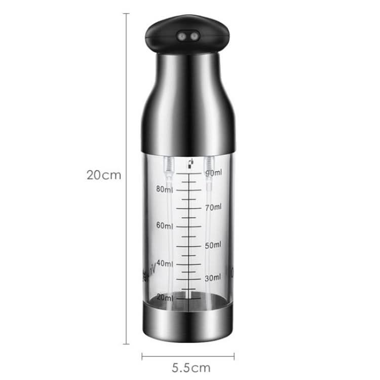 Stainless Steel Push-Type Oil Spray Bottle Barbecue Oil And Vinegar Sprayer - Reluova