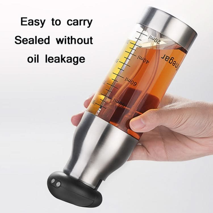 Stainless Steel Push-Type Oil Spray Bottle Barbecue Oil And Vinegar Sprayer - Reluova