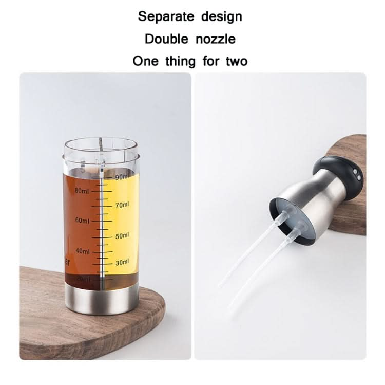 Stainless Steel Push-Type Oil Spray Bottle Barbecue Oil And Vinegar Sprayer - Reluova