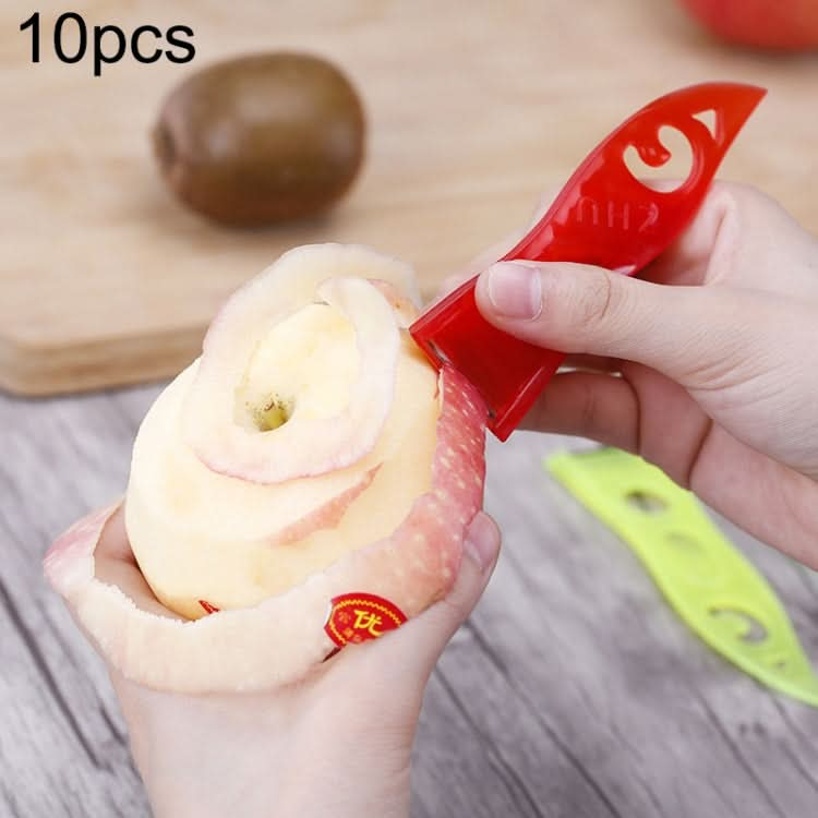 10pcs A2233 Home Vegetable Fruit Peer Plastic Cutting Knife, Color Random Delivery - Reluova