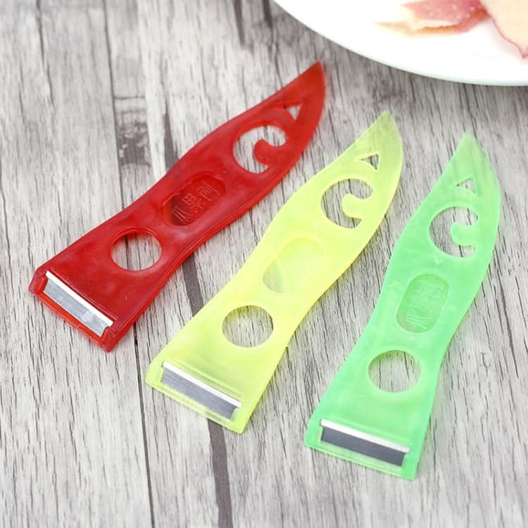 10pcs A2233 Home Vegetable Fruit Peer Plastic Cutting Knife, Color Random Delivery - Reluova