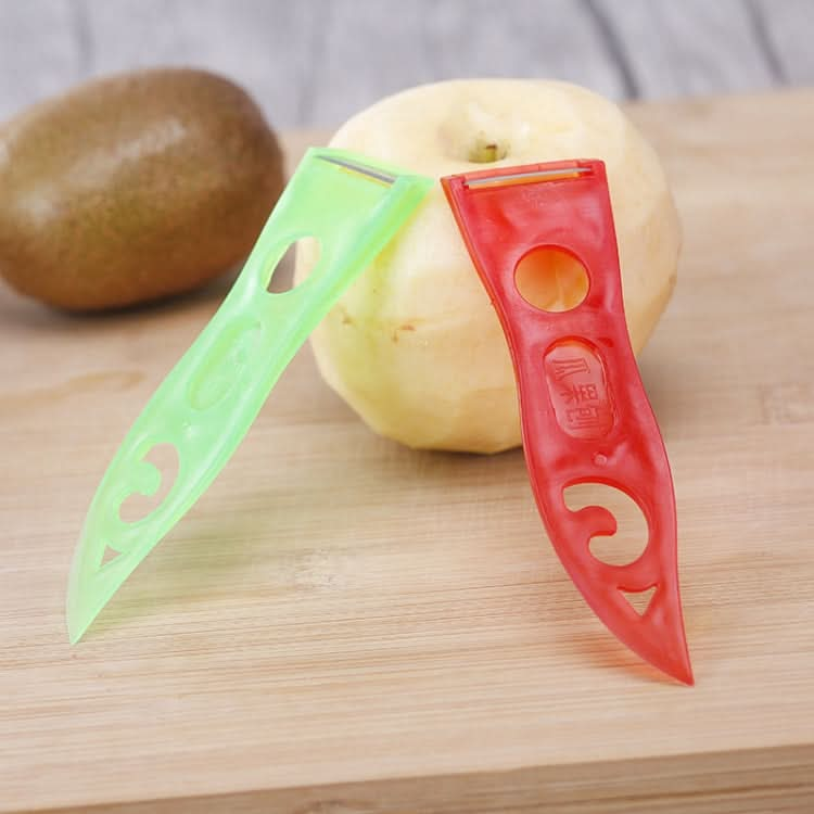 10pcs A2233 Home Vegetable Fruit Peer Plastic Cutting Knife, Color Random Delivery - Reluova