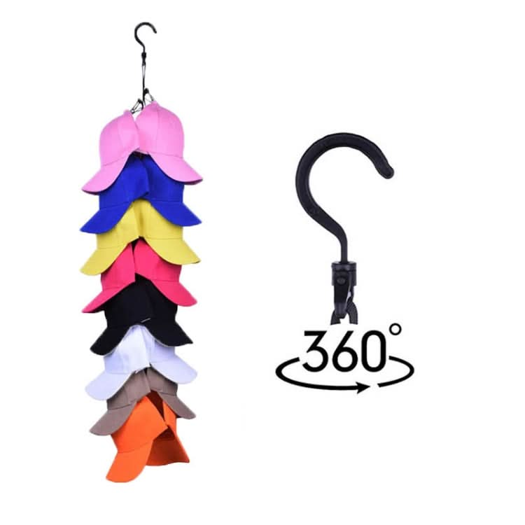 Rotary Hook Wardrobe Cap Clip-Hanging Rope Bedroom Home Storage Clothes Door Back Rogue