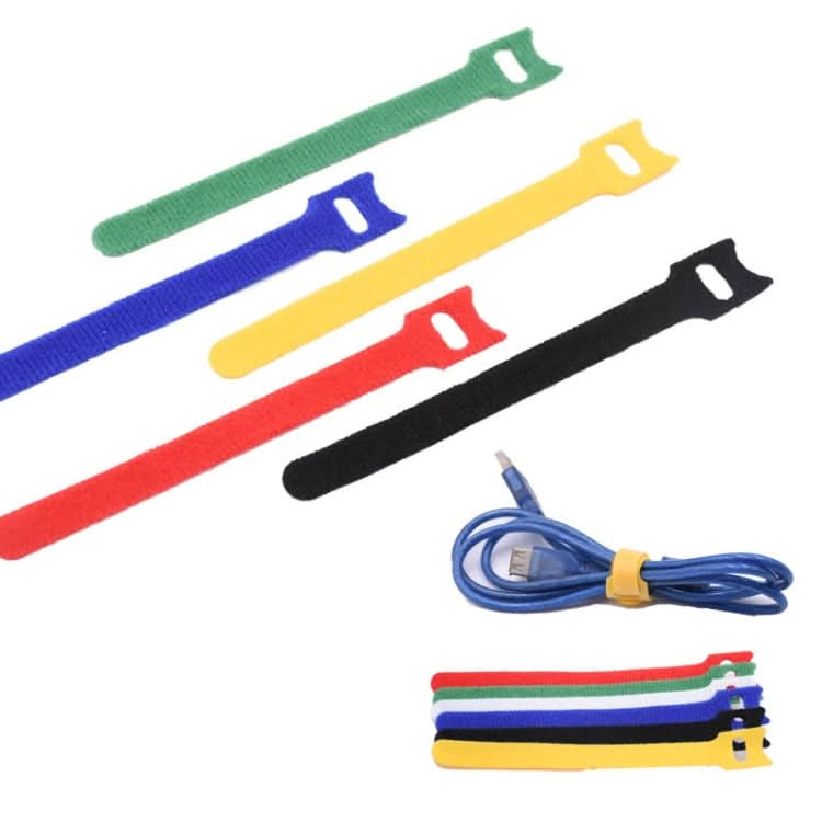 60 PCS T-Shaped Cable Organizer Belt Nylon Winder Buckle, Length: